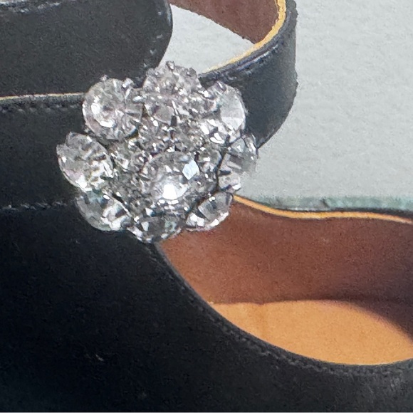 Ganni Embellished Leather Mary Jane Pumps Square Toe Chunky Size 38 = Size 8 - Picture 10 of 15